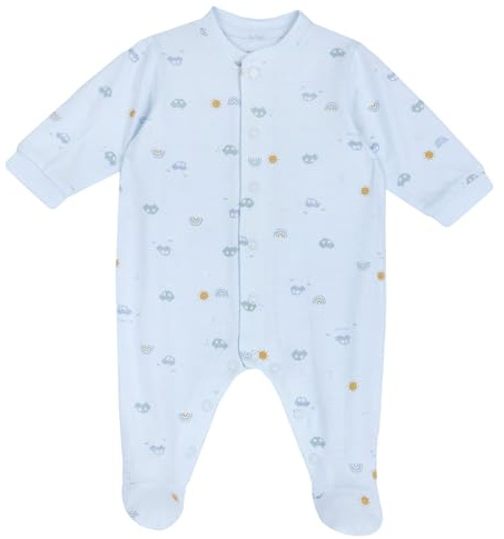 Chicco, Tutina Neonato, in Morbido e Leggero Cotone, con Comoda Apertura Frontale ed Entrogamba, Ideale per la Primavera e l'Autunno, Designed in Italy, Abbigliamento Neonato 0-24 Mesi