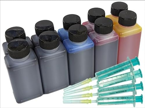 TiDis Druckertinte Nachfüllset für HP Officejet pro 8017 8024e 8025e