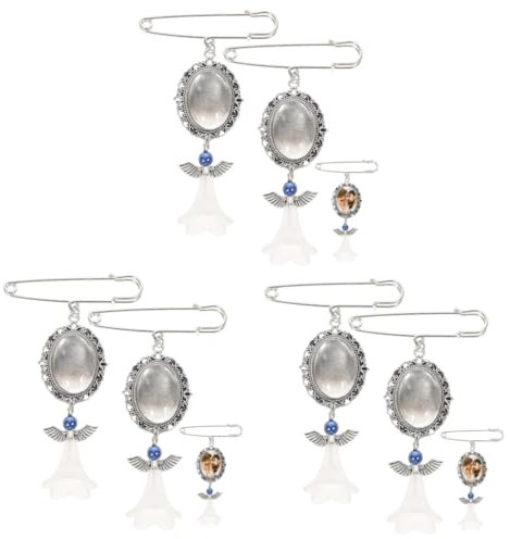 VALICLUD 6stücke Hochzeits Charm Brosche Für Brautstrauß Erinnerungsfoto Rahmen Schmuck Für Besondere Anlässe Romantisches Und Elegantes Design Verziert Mit Zufälligen Edelsteinfarben