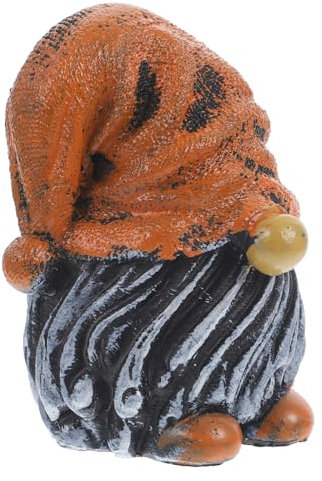 ANDRESLAD Miniature GNOME Décor Ornement Jardin Résine Figurine Nain De Jardin Noël Orange