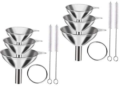 Cabilock Utensilio De Cocina Embudo De Acero Inoxidable Duradero Embudo Para Cocina De Metal