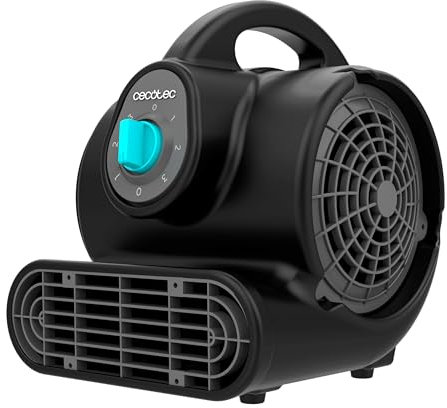 Cecotec Souffleur de Sol - Ventilateur de Séchage Blowindustry 2000 Flowfloor, 200W, 1400 Tr/min, 3 Vitesses, Débit d'Air 1150 m³/h, Contrôle Intuitif, Multipositionnement, Distribution Uniforme
