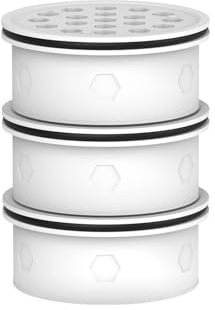 Pichet à eau en verre avec filtre activé – Réduit le chlore et le goût de plomb – BPA, matériaux de qualité alimentaire, blanc (3)