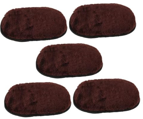 Beaupretty 5pcs Shoe Shine Kit Polishing Gloves Faux Wool Shoe Cleaning Mitts for Leather Care Buffing and Shining for Travel and Daily Use