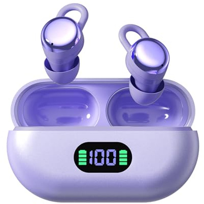 Xmenha Mini Ecouteurs Bluetooth 5.4 sans Fil Sport pour Sommeil 5.4 écouteurs Oreillette Invisible Sommeil Résistance à l'eau Sport pour ecouteurs Petite Oreille