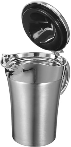 DECORNIJIA Saucière Thermique Acier Inoxydable Double Paroi Verseur Ergonomique pour Sauce et Jus pour Usage Professionnel et Familial