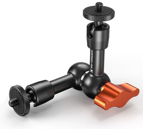 K&F CONCEPT 6 Magic Arm with 1/4 Screw, 360° Ball Heads Articulating Camera Arm for DSLR Action Cam Monitor Tripod, Camera Mount Compatible with Osmo Pocket 3/ Action 6 GoPro Hero Insta360