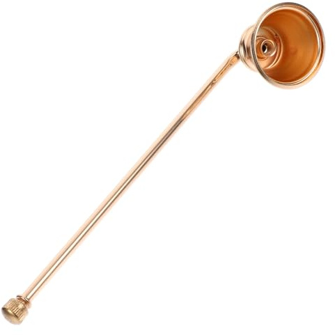 TOBBOMEY Spegnicandela Manico Lungo Estintore per Candele Resistente al Calore Accessorio Chic per Spegnere la Fiamma Senza Schizzi Utile per Candele Profumate e Decorazioni Natalizie