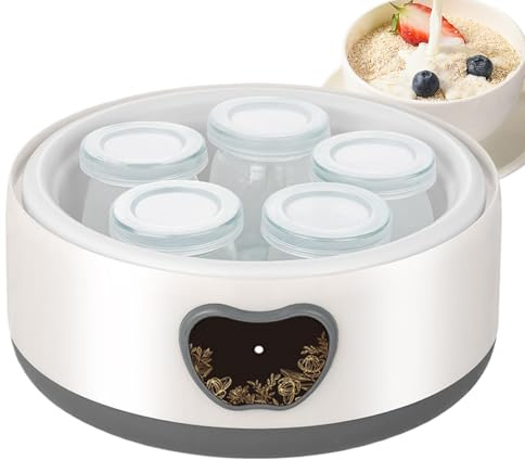 Yogurtera eléctrica, control y temperatura ajustable, 1,2 l, electrodomésticos de cocina – Yogurtera automática – Para casa, desayuno, aperitivos, alimentación familiar y fruta