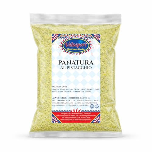 HOME LINE Panatura al Pistacchio, per pesce e carne, 1000 g | Pangrattato semplice con pistacchio, aromi naturali e olio di semi, per un profilo delicato con nota di frutta secca.