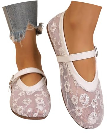 Vhersily 2026 Mary Jane Donna Morbide Ballerine Riponibili Scarpe Sneakers Punta Tonda Comode Eleganti Sportive Ballet Flats Spiaggia in Ciabatta Antiscivolo Plastica Ciabattine Vacanza Flessibili