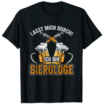 Bierolog Virologo - Vaso de cerveza (cerveza de trigo negra) Camiseta