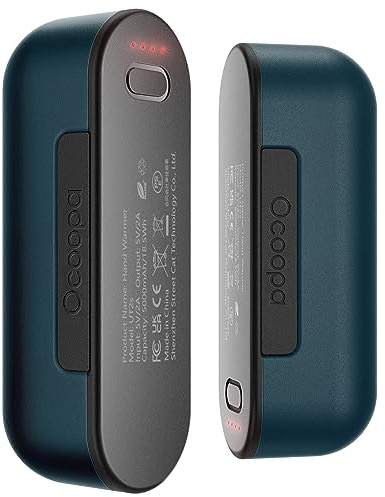 OCOOPA handwärmer elektrisch, Split-Magnetic 2er-Pack, 4 Heizmodi, schnelleres Aufheizen handwärmer wiederverwendbar USB powerbank für Outdoor im Winter, UT2s (MagTwins)