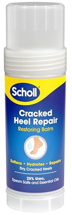 Scholl Severe Cracked Heel Repair Restoring Balm, to repair Very Dry and Cracked Heels, Intensely Moisturising for Healthy Feet with 25% Urea, Epsom Salts and Essential Oils