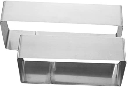 Amosfun 2stücke Teiliges Edelstahl Kuchen Mousse-schneidset Rechteckige Backform in s Und Hitzebeständig Leicht Zu Reinigen Vielseitig Für Kuchen Kekse Desserts Für Heim Profi-küche