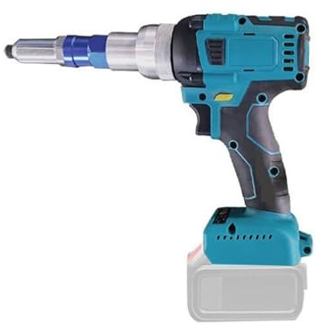 Cloueuse à charpente Pistolet À Riveter Électrique Sans Fil, Tournevis Sans Balais, Rivet Applicable 2.4-4.8mm, Outil De Rivetage For Batterie 18V (sans Batterie)