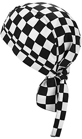 ITODA Cuochi di Cappello Traspirante Chef's Bandana Skull Hat Sun UV Turbante sotto Il Casco per Ciclismo, Cucina Barbecue
