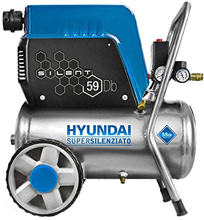 COMPRESSORE OIL-FREE SILENZIATO CARENATO 24L HYUNDAI KWU750-24L