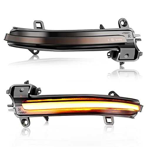 Asasytal LED Dynamic Side Marker Luces de señal de Giro para F20 F21 F22 F23 F30 F31 F32 F33 F36 X1 E84 Facelift Modelo i3 M2 F87 Indicador Secuencial de Espejo Lateral, 2 Lámparas