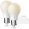 Nordlux Smart Home LED Leuchtmittel u. Brücke E27 2er Set 900lm 2200-6500K 7W 80Ra 240° App Steuerbar 6x6x10,9cm