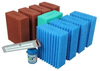 Wartungspaket Oase Biotec 10.1, Schwammset, Leuchtmittel, Filterstarter | Wacredo Wartungspaket passend für Oase Biotec 10.1, inkl. Ersatzschwammset, UVC Leuchmtittel 36 Watt, Oase Filterstarter