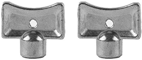 FUBESK Heizkörper-Entlüftungsschlüssel, Heizkörper-Auspuffventilschlüssel, quadratisch, 5 x 5 mm, Heizkörperzubehör, Zinklegierung, Material für praktische Heizung, Heizkörper, Entlüftungsventil