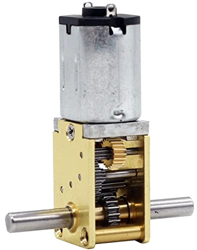 LVLOZ Small Motor N20 Double Output Shaft, Turbo Rod Gear Motor, DC High Speed DIY Miniature Car Plane Model Small Mini Geared Motor high Torque (Color : 12V, Size : 136RPM)