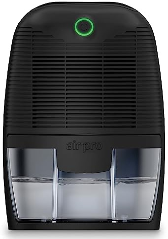 Air Pro Dehumidifier 600ml, Small and Compact Moisture Absorber - Mini Air Dehumidifier for Home, Bedroom Damp, Office, Garage & Basement - Portable Electric Mould, Damp and Condensation Remover