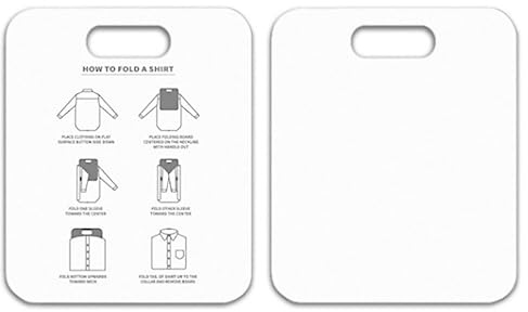 Shirt Folding Board, Tshirt Folding Board Clothes Folding Board Plastic Laundry Folder Home Storage Tool for Adults (white)