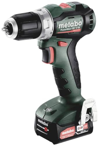 metabo PowerMaxx BS 12 BL Akku-Bohrschrauber (12V 2x2Ah Li-Power, Ladegerät SC 30, metaBOX 118) 601044500