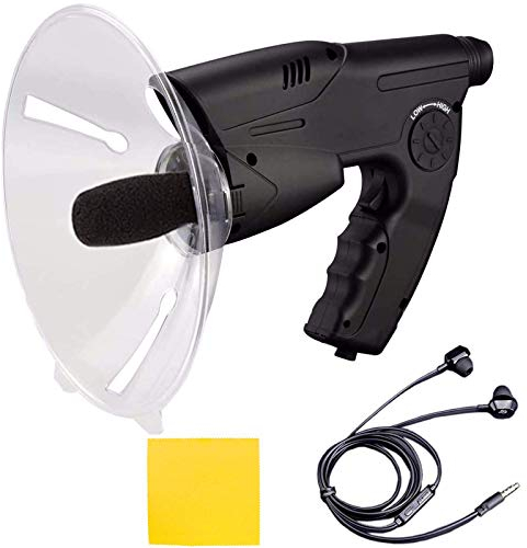 ROLTIN Parabolisches Richtmikrofon, für Abhörgeräte mit großer Reichweite bis zu 300 Fuß, 8-fache Vergrößerung, monokularer Klangverstärker