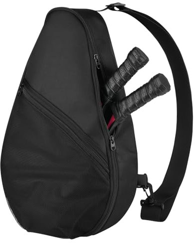 Cosmos Padel Rackets Bag Paddle Tennis Sling Backpack Padel Racquets Balls Storage Bag Man Women Padel Equipment Carrying Bag with Mesh Pocket for 2 Paddles, Balls, Water Bottle and Sports Accessories