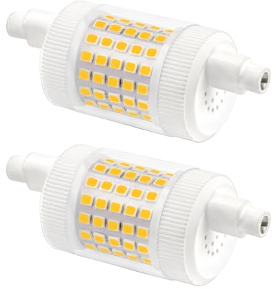 Akynite r7s LED Leuchtmittel 78mm Dimmbar 15W Neutralweiß 4000K, 1500LM, Ersatz 120W 100W Halogenstab, AC 230V, Keramik Stablampe 78mm LED Neutralweiss, 2er-Set