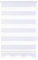 Brillant® Doppelrollo ohne Bohren Klemmfix 50x200cm Weiß – Duo Rollo Zebra mit Streifen – Lichtdurchlässig & Blickdicht – Stoffbreite 47cm – Fensterrollo für Türen & Fenster – Made in Germany
