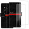 ESACMOT Phone Case Compatible with Microsoft Nokia 216 + [2 Pack] Screen Protector Glass Film, Premium Leather Magnetic Protective Case Cover for Microsoft Nokia 216 (2.4 inches) Black