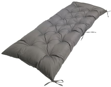 8 cm Dicke wasserdichte Bankkissen, wasserdichte Sitzkissen im Freien für Garten 2 oder 3 Sitzer, Terrasse Möbel Küche Komfortabler Ersatzkissen (Dark Gray 150X50X8CM)
