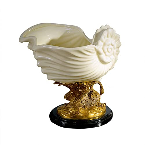 Fruteros de Cocina Frutero de cerámica, porcelana retro china, cuenco de cobre artesanal for dulces, hogar, sala de estar, decoración de borde ondulado hecho a mano, plato de fruta, plato de fruta Ces