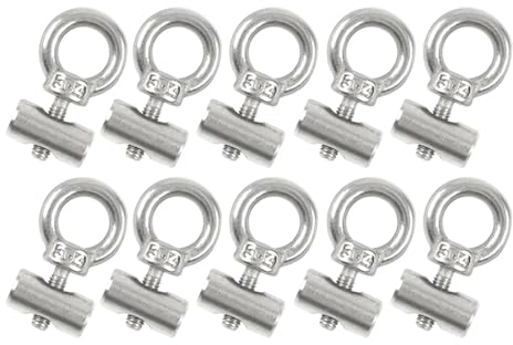 FANNIXI Track Mount Tie Down Eyelet t 10PCS Tie Down Eyelet Awning Track Mount Accessories M3 Stainless Steel Bolt