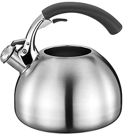 Teiera a fischio, in acciaio inox, 2,5 l, bollitura rapida per fornelli a gas ed elettrici, cucina di casa, bar, campeggio, ristorante, teiera, fischio, bollitore da tè