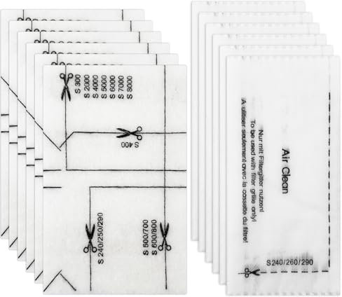 Newpop 12 Stück Staubsauger Filter, Staubsaugerfilter-Set, Staub Filter Set Abluftfilter, Motorschutzfilter, Staubsauger Filter Ersatzfilter, Abluftfilter Filter Microfilter für Miele Staubsauger