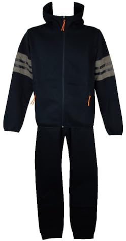 Campagnolo DYNAMIC F.LLI Herren-Trainingsanzug, kompletter Winter-Freizeit-Sweatshirt, offene Jacke mit Reißverschluss, Artikel 8Q77477, M982 Blu - Blue, XL