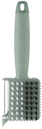 Pelacarote da cucina, pelapatate per frutta e verdura - Pelapatate multifunzionale con spazzola per patate,Pelafrutta con Pennello Pratico pelapatate manuale per frutta e verdura