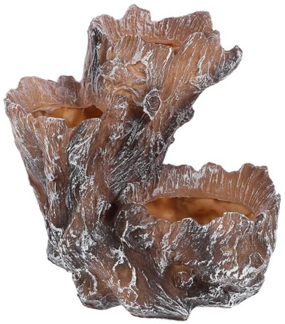 Milisten Resin Bonsai Topf Mit Baumwurzel-Design Dekoratives Pflanzgefäß Für Sukkulenten Für Schreibtisch Wohnzimmer Und Balkon