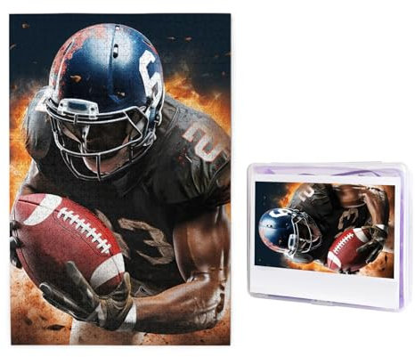 Puzzle für Erwachsene, personalisiertes Holzpuzzle, 1000 Teile, Fotopuzzle, Bild, Puzzle, cooles American Football, benutzerdefinierte Puzzles, Hochzeitspuzzles für Geburtstag, Weihnachten