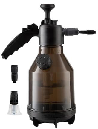 Ruwshuuk Pulverizador de espuma para lavado de coche, botella pulverizadora a presión, pulverizador de agua de mano, botellas de 2 litros, pulverizador de espuma, pulverizador de bomba de jardín para