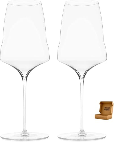2 Copas Josephine UNIVERSAL Nº2 - Envío 24h - Josephinenhütte - Fabricadas a mano - Juego de 2 - Copas Regalo Elegantes - Crital Fino Resistene (Nº2) - Envio en Caja Reforzada de Cosecha Privada