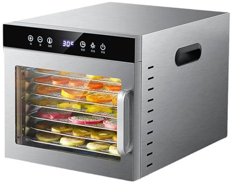 Essiccatore per alimenti multifunzionale domestico, essiccatore per frutta per snack, carne, verdura, fiori e frutta, essiccatore ad aria per disidratazione, 8 strati