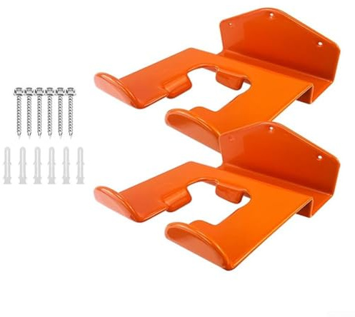 RemixAst Garagenaufbewahrung, Garagenorganizer, Trimmer-Gestell, Garten-Elektrowerkzeug-Aufhänger für Rasentrimmer, Heckenschere, Garagenwand, Garagentrimmer, Gartengeräte, 2 Stück