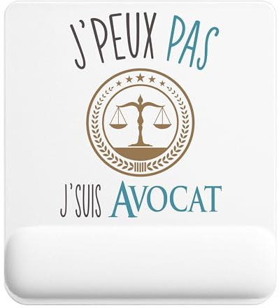 Planetee Tapis de Souris Avocat | Accessoire Bureau Ergonomique - Idéal pour Anniversaire, Collègue, Secret Santa Noël, Fête des Pères et Fête des Mères