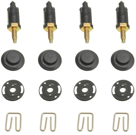 GVSS 4 Stück Motorhauben-Bolzenkappen, 2.0 HDI, kompatibel mit Citroen, Befestigungen für Motorabdeckung, Motorabdeckung 206 HDI, kompatibel mit Peugeot 206 306 307 406 607 806